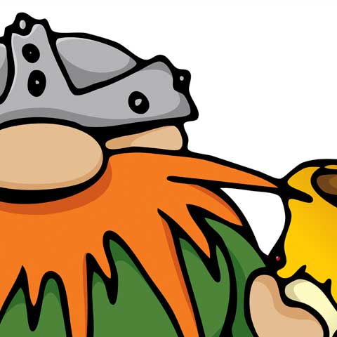 The Mead Viking - Vector Art