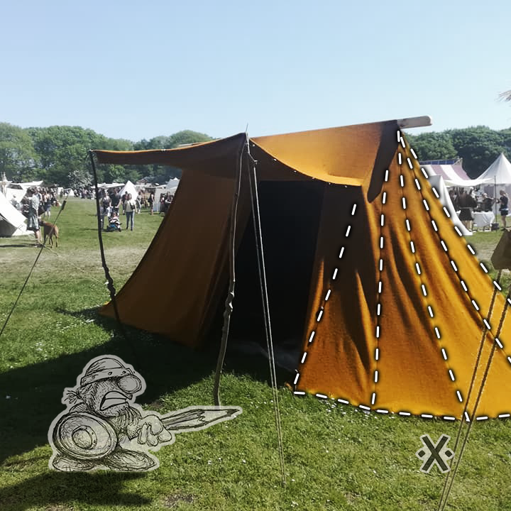Yellow Saxon Type Tent