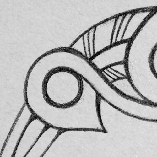 Sketch - Raven tattoo