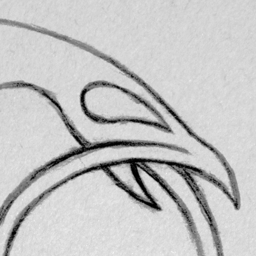 Sketch - Wyrm Tattoo